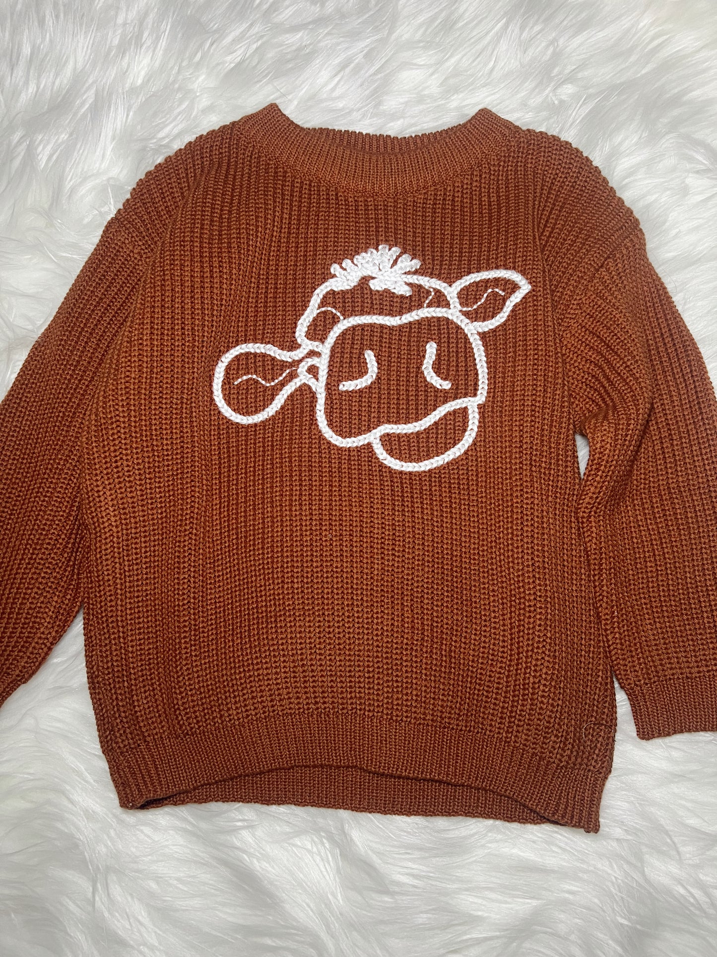 Udderly Adorable Cow Knit Sweater