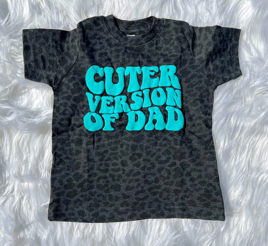 Cuter Version of Dad Cheetah Puff Ink T-Shirt